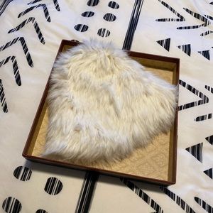 Rabbit Fur Hat in Ivory